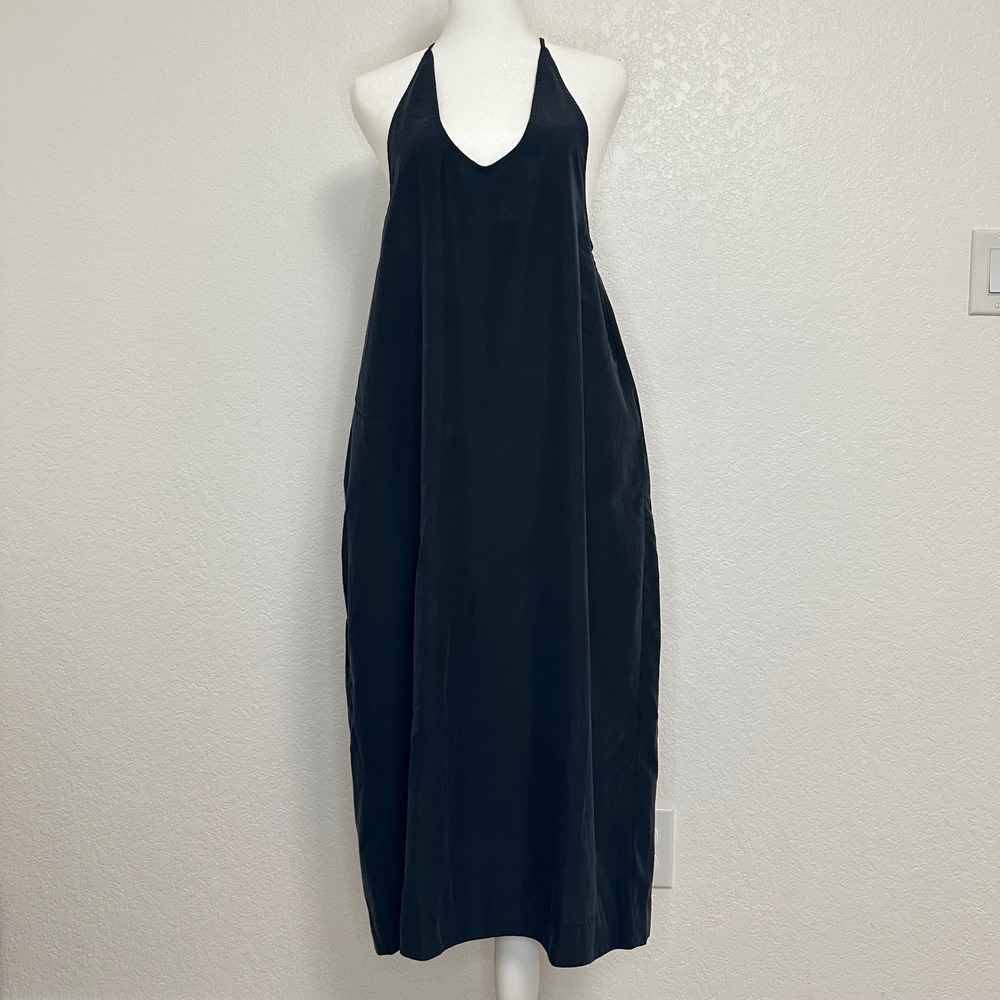 Silence + Noise Boho Midi Dress Racerback XS Black Festival Fairy‎ Whimsy Indie